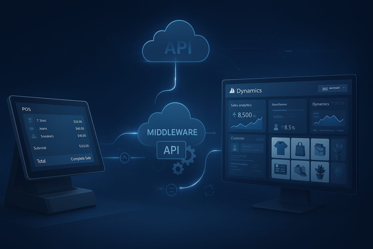 POS and Microsoft Dynamics Integration Architecture: API, Middleware, and Data Flow Explained